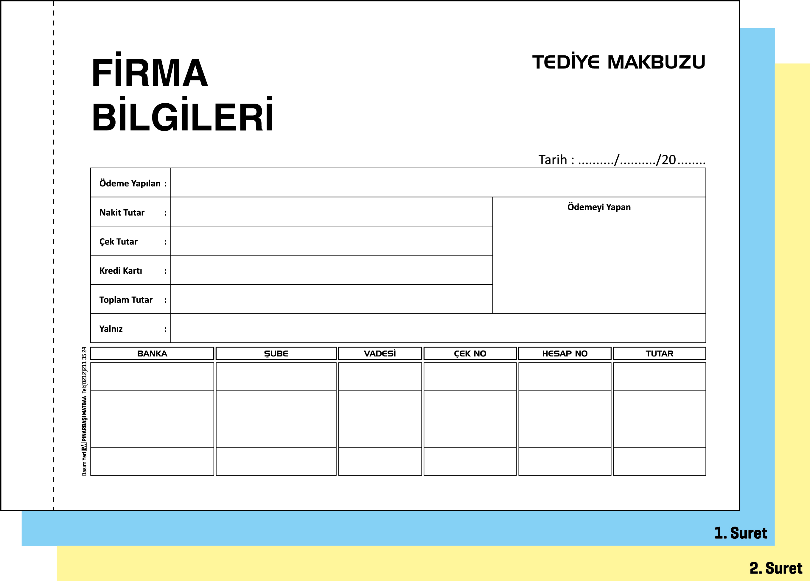 TEDİYE MAKBUZU
